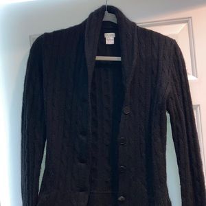 Aqua Black cashmere cardigan